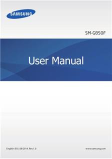Samsung Galaxy Alpha manual. Tablet Instructions.
